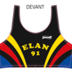 Brassière noire courte